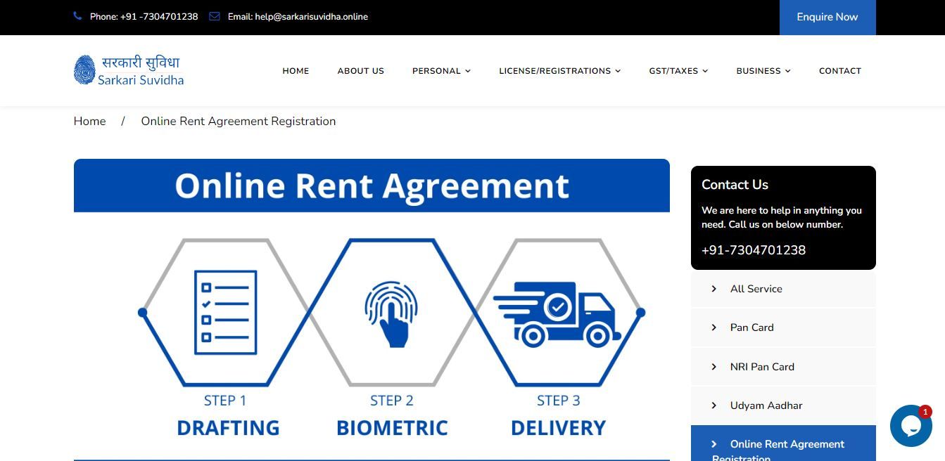 Online Rent Agreement