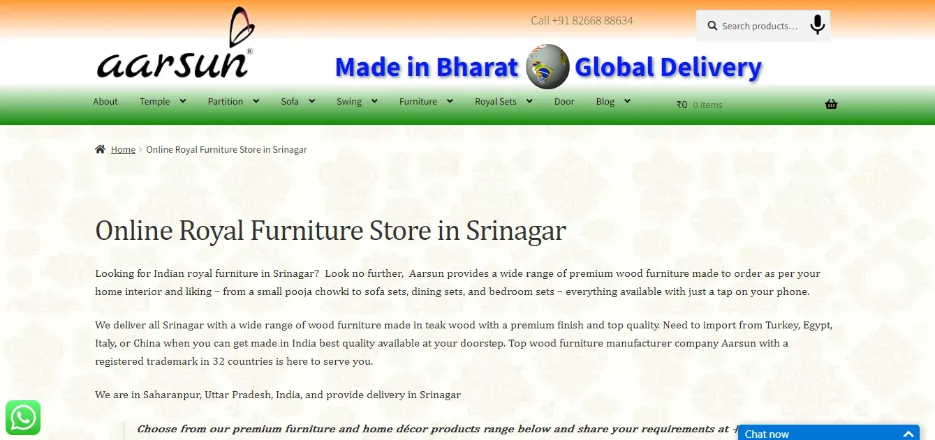 Furniture Store In Srinagar
