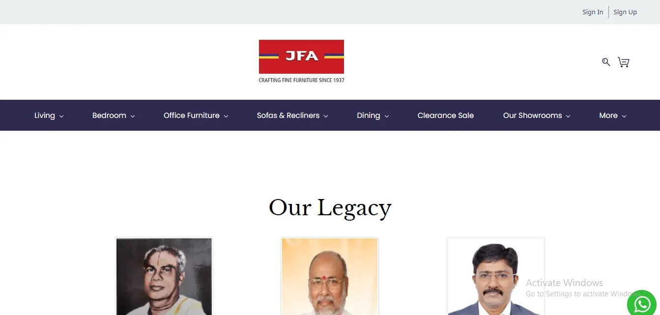 Jfa Furniture Furniture Store In Tamil Nadu
