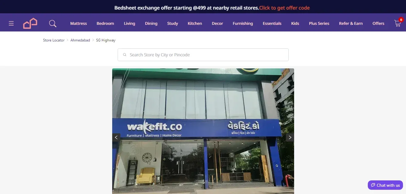Wakefit Furniture Store In Kota