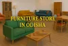 Colorful furniture store in Odisha showcasing modern sofas, chairs, and tables in a stylish and vibrant showroom.