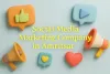 3D image showing “Social Media Marketing Company in Amritsar” in Lora font with vibrant colors, shadows.